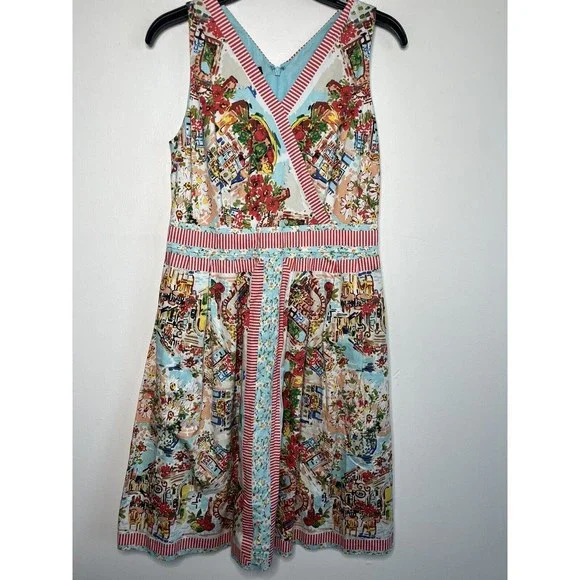 ✅SOLD TALBOTS  Fit & Flare Dress Size 4P - Picture 10 of 13